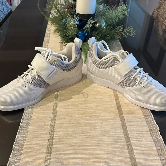 Adidas  Powerlift Weightlifting Shoes White/Black- Size 10.5 - Picture 3 of 9